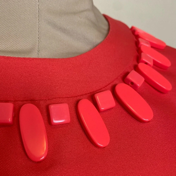 KATE SPADE NWT Mindy Embellished Sheath Dress Coral - Picture 6 of 13